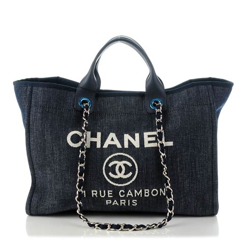 chanel denim tote bag|Chanel denim bag vintage.